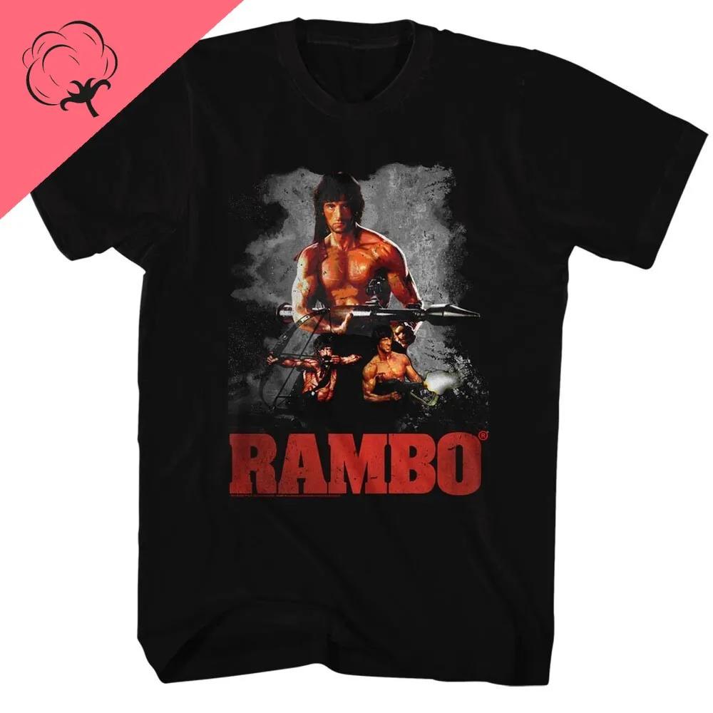 John Rambo Printed Tshirt Top Unisex Loose Comfort Tees 2025 Summer New Style Casual Clothing Oversized T Shirts 100 Cotton