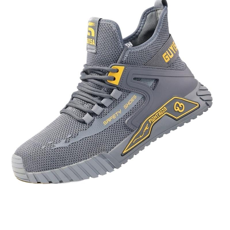 

Steel Toe Anti-smash Anti-Puncture Safety Shoes Men Lightweight Slip Resistant Work Shoes Comfortable Breathable Work Boots Men 48