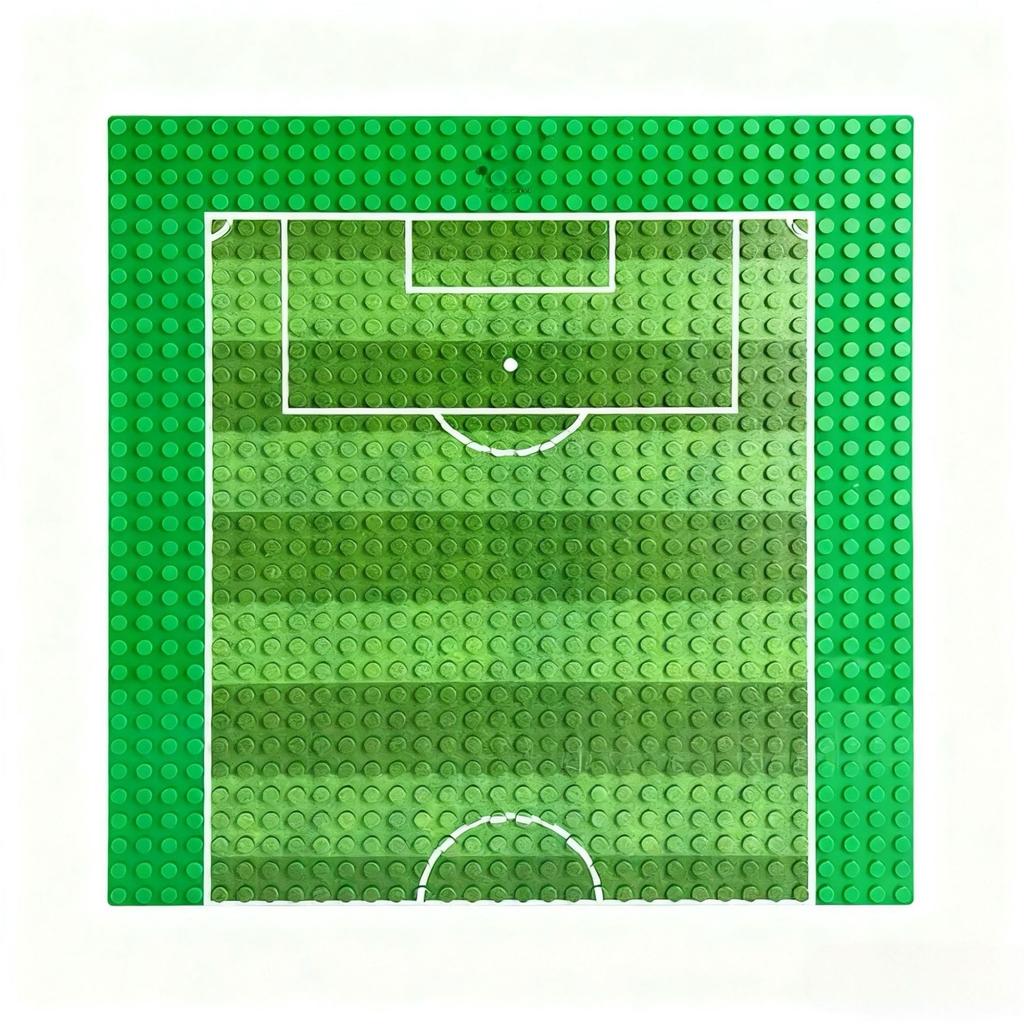 Three Moon Base Children'S Building Block Toy Sports Football Accessories J093 Basketball Baseplate