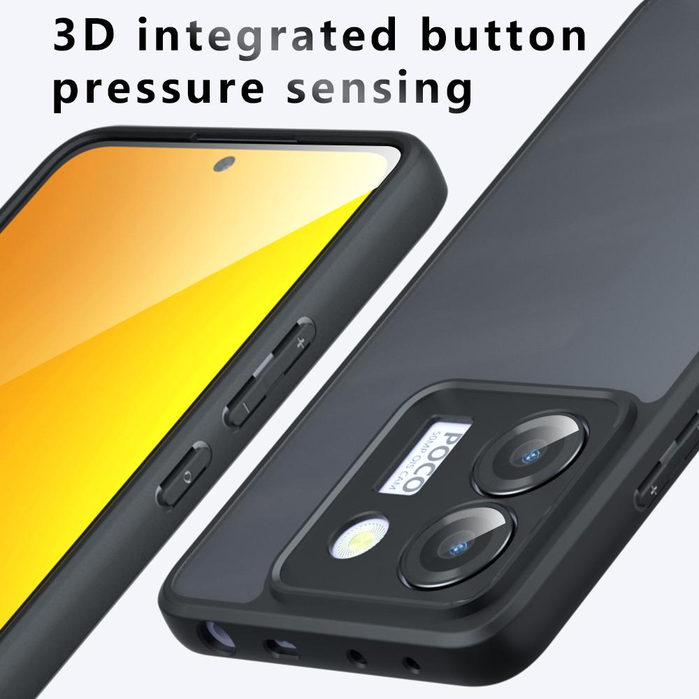 Cover for POCO M7 Pro 5G Case Ultra Thin Matte Translucent & Clear Full Protection Phone Funda for Xiaomi POCO M7 Pro 5G Capa