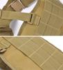 Tactical MOLLE Padded Waist Belt with Y-Shaped Suspenders 600D Heavy Duty Battle Belt Support Combat Load Carrier for Airsoft Hunting