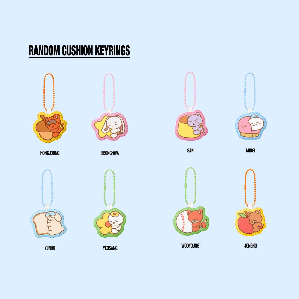 ATEEZ 7th Anniversary POP-UP 8ROOM Random Cushion Key Ring