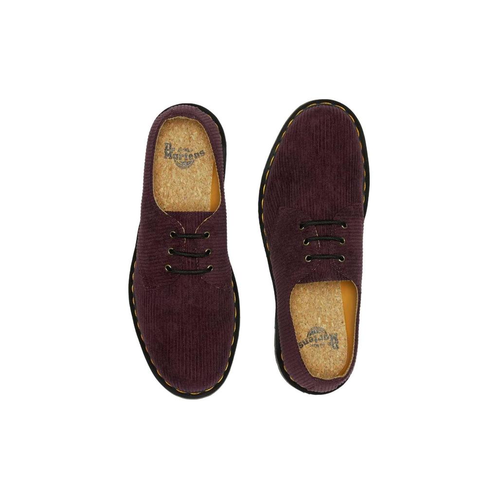 Dr Martens 1461 Scarpe in Velluto a Coste Unisex Rosso Vino 27770601