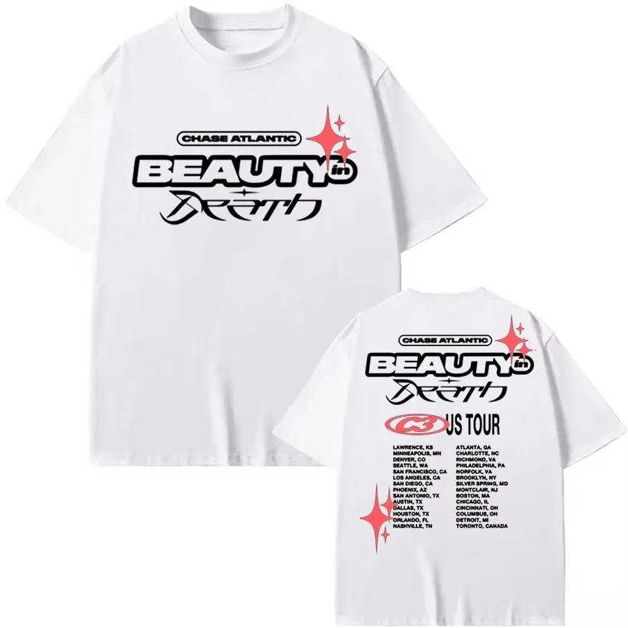 Trend Chase Atlantic Lost in Europe and UK Tour T-Shirt 2025 Album Lost in Heaven Herren Damen Kleidung Harajuku Baumwoll-T-Shirt Top Y2k