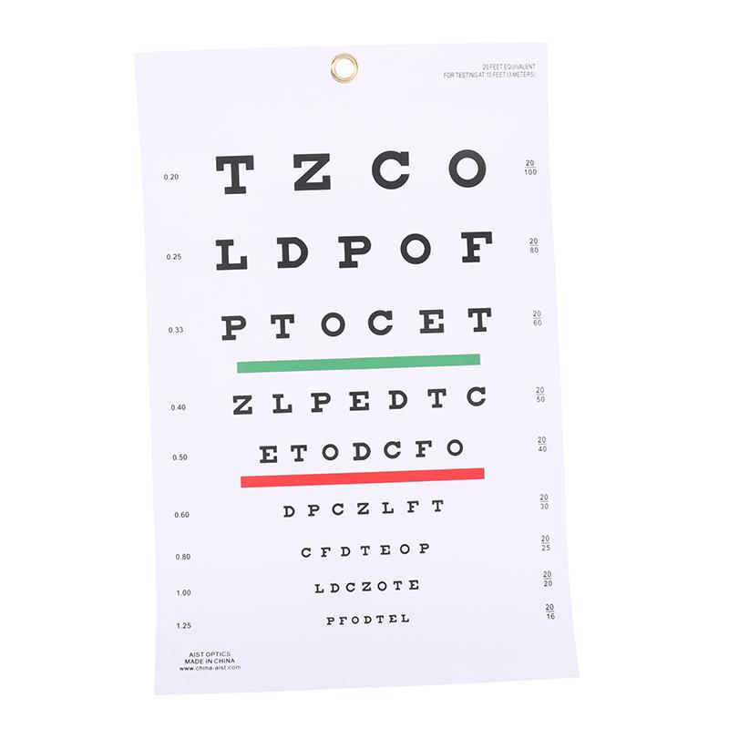 Premium Snellen Oogkaart Wandkaart Plastic Waterdicht Snellen Kaarten Voor Oogtest Examens
