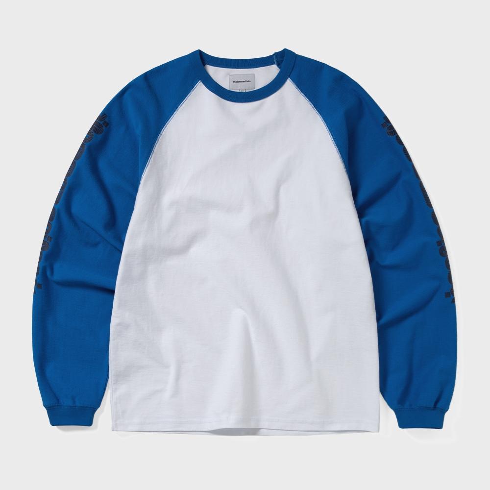 ThIs Is Never That Inside Out Raglan Crewneck Blue M