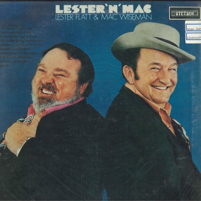 

LP Record LESTER FLATT & MAC WISEMAN - Lester N Mac HAT3065 Stetson UK Country Used