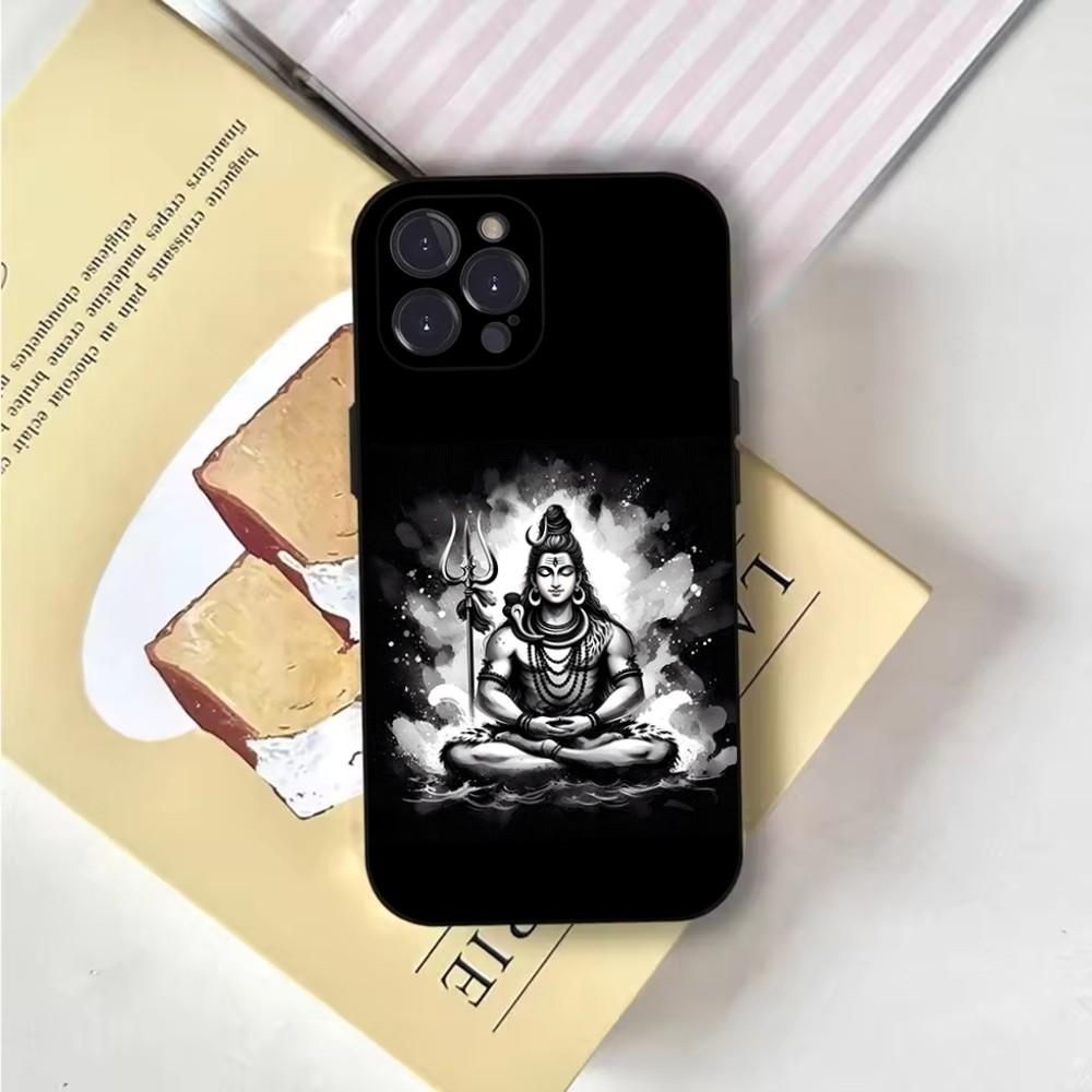 Lord Shiva Mahadev Of India Phone Case For iPhone 16,15,14,13,12,11,Pro,X,XS,Max,XR,Plus,Mini Soft Black Cover
