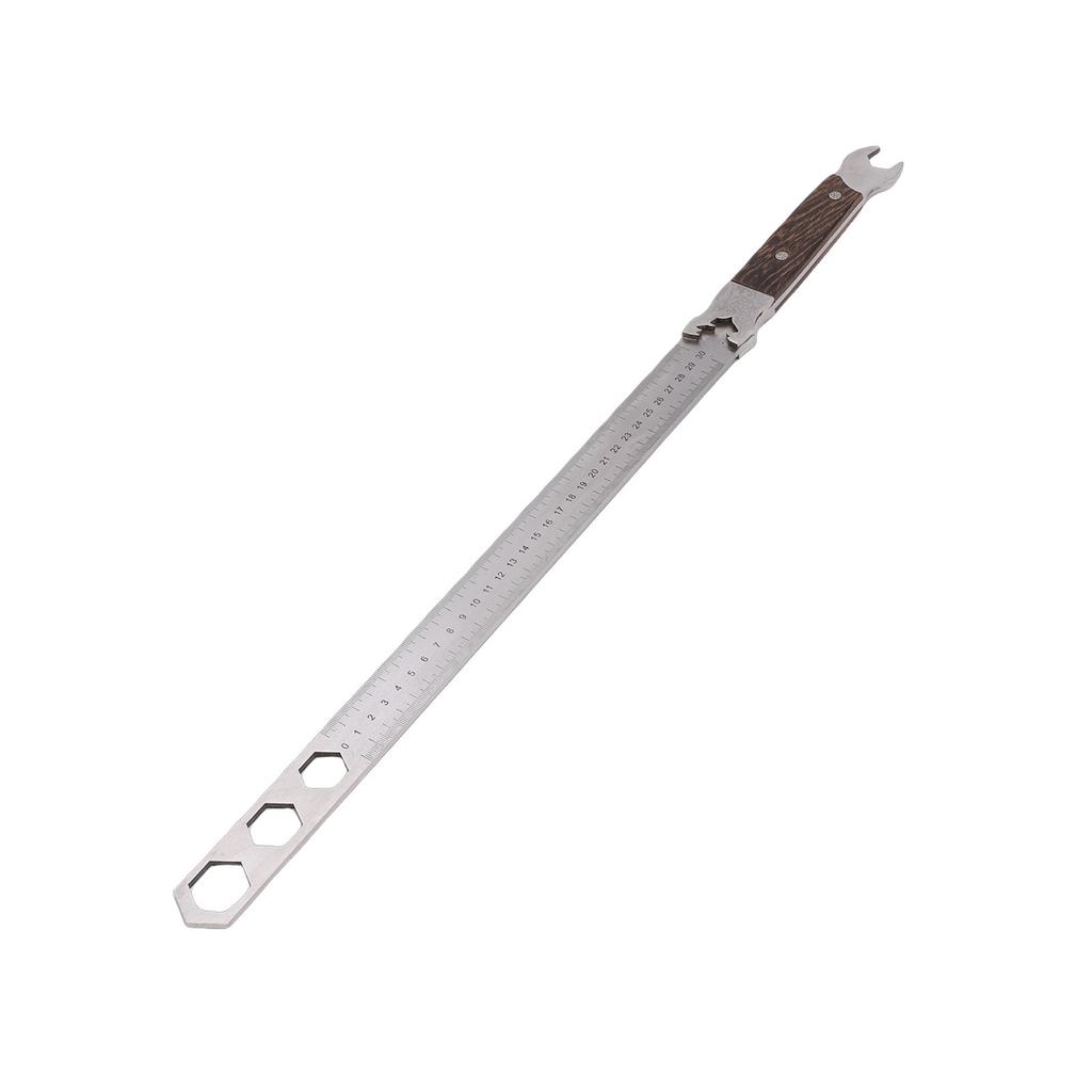Stainless Steel Ruler 0 30cm Multifunctional Wrench Ruler for Measurement Self Protection