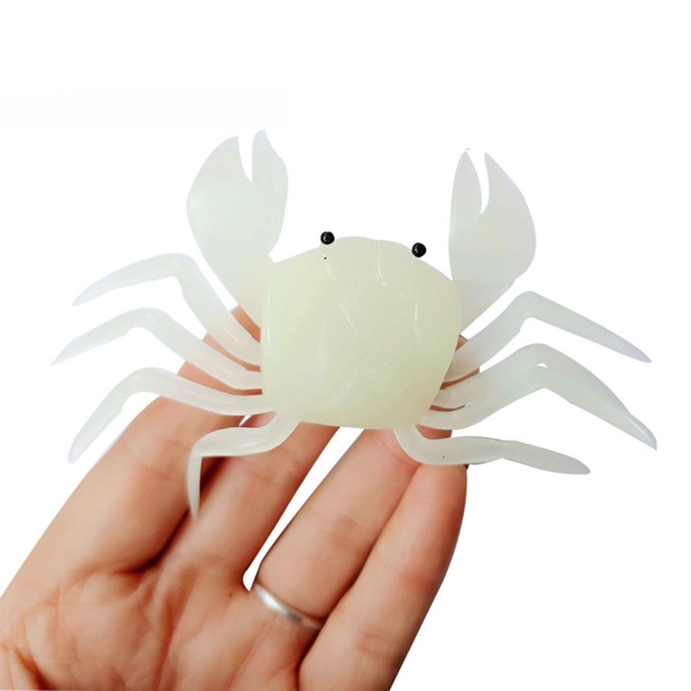 White/Red Soft Lure PVC Fishing Tackle Gear Accessories