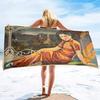 Retro Poster Microfiber Beach Towels Bath Towels Quick Dry Pool Towels Sand Free Beach Blanket for Travel Camping Vacation