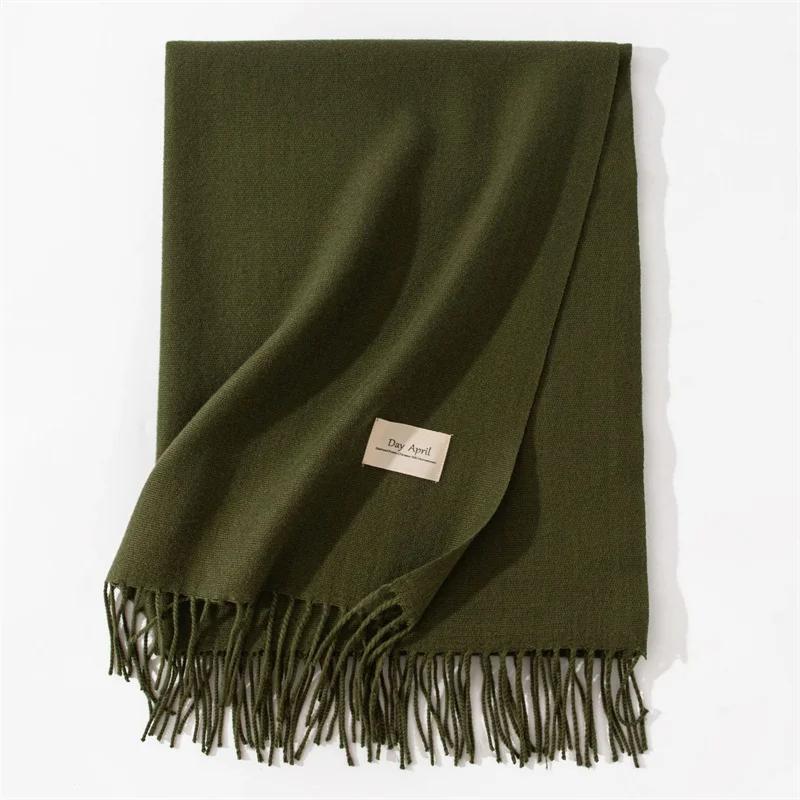 Cashmere Scarves for Women  Winter Shawls Warm Wraps Lady Pashmina Solid Print Blanket Scarf Neck Headband Hijabs Stoles