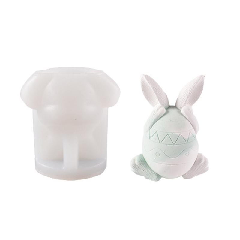 Face-less Rabbit Decoration Candle Silicone Mold Epoxy Resin DIY Ornaments Making Soap Melt Resin Clay Home Decorations