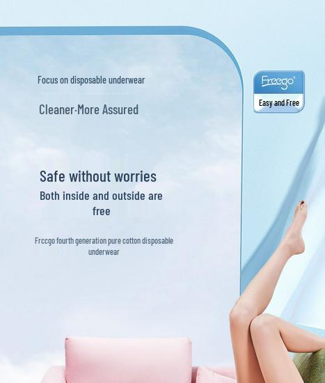 Freego Pure Cotton Disposable Underwear for Women & Men - Travel & Daily Boxer Briefs