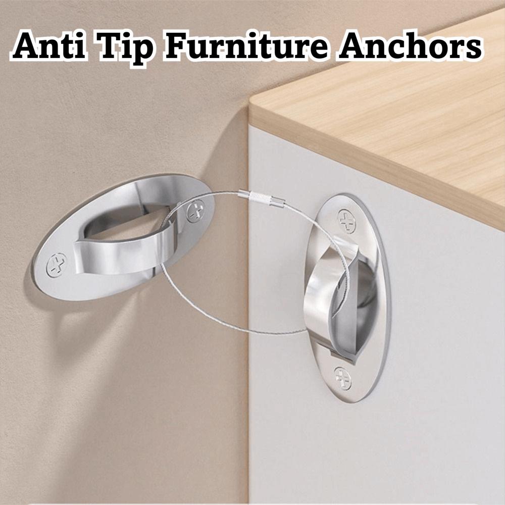 Metal Furniture Straps Anti-reverse Multifunctional Anti Tip Furniture Anchors Proofing Hardware Cabinet Anti-reverse Buckle