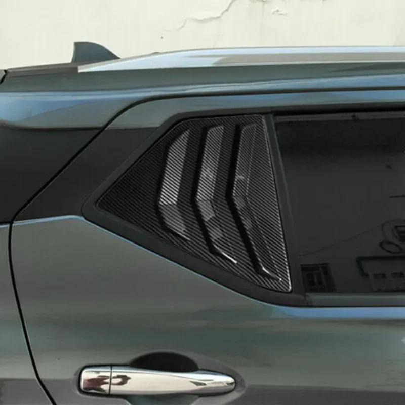 For Nissan Kicks 2017 2018  - ABS Plastic Rear Window Quarter Louver Cover Side Vent Trim Car Adhesive Accessories