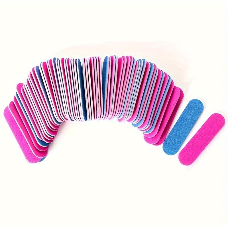 100 Pcs Nail Tools Scrubbing Strips Double-Sided Nail Files Miniature, Two-Sided, and Thin Nail Buffers for Smooth Nails