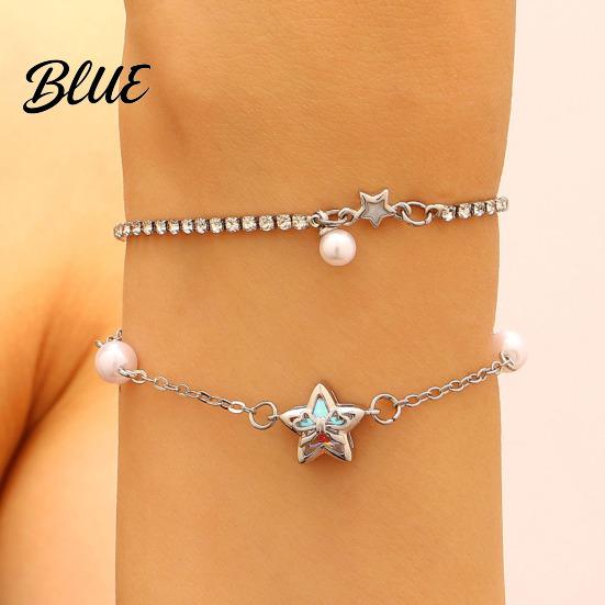 Exquisite Texture Jewelry Earrings Necklace Star Shape Ear Studs
