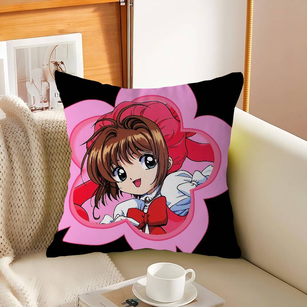 Кард Кэптор Сакура Наволочка Мультяшный Подарок Чехол для Подушки Спальня Дом Диван Кресло Декор Наволочка 16x16Inch
