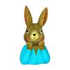 Artistic Resin Easter Rabbit Desktop Decors Handmade Holiday Gift Celebratory Rabbit Statue for Family Celebration