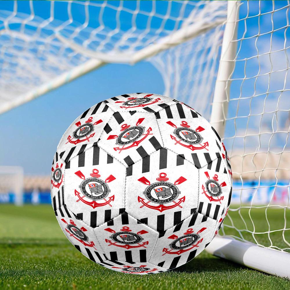 National Football Crest Printed Size 5 Soccer Balls, Anti-Slip, Protective Football, Outdoor Sport, a Unique Gift Suitable for Him/her, Birthday