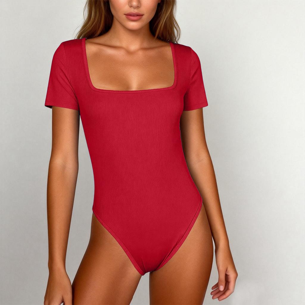 Combinaison athlétique de compression d'été à manches courtes pour femme