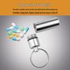Portable Aluminum Medicine Keychain: Mini Sealed Storage Cylinder for Pills