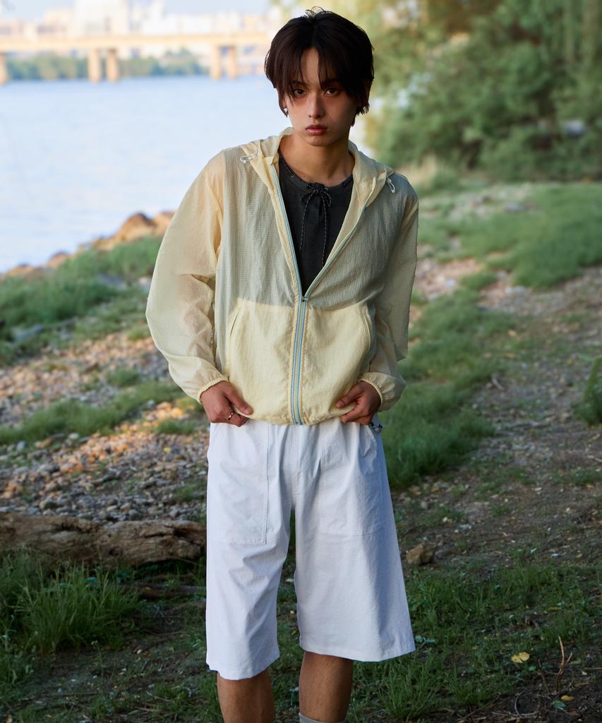 Keuleogsi Summer Ripstop Bermuda Shorts Cloud White