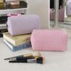M-1Pc Fresh Simple Striped Cosmetic Bag Large Capacity Makeup Bag Pencil Case Travel Toiletries Bags Toiletry Storage Pouch