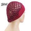 Crochet Hair Net Mesh Bonnet for Women, Breathable Polyester Sleeping Cap with Wide Anti Frizz Elastic Band, Lightweight Cove Wig Styling And