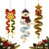 Christmas Magic Spiral Hanging LED Light Collection Vertical Suspended Spiral, Bow Tie Star Polar Bear, For Christmas Porch