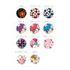 Pontopont 1-Stick Glass Kanzashi Small Flower Blue | Japanese Hairpin for Kimono, Yukata, Coming-of-Age Ceremony, Furisode, Traditional Japanese