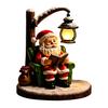 Ambient Lighting for Bar Christmas Santa Claus Reading Lantern, Snowman Elk LED Night Light with Warm Bedside Kids Room Glow, USB Resin Tabletop Decor