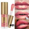 6 Colors Glitter 1pcs Lip Glaze Long Lasting Lip Gloss Waterproof Liquid Lipstick Makeup Lip Oil Lip Tint Moisturizing Lip Balm