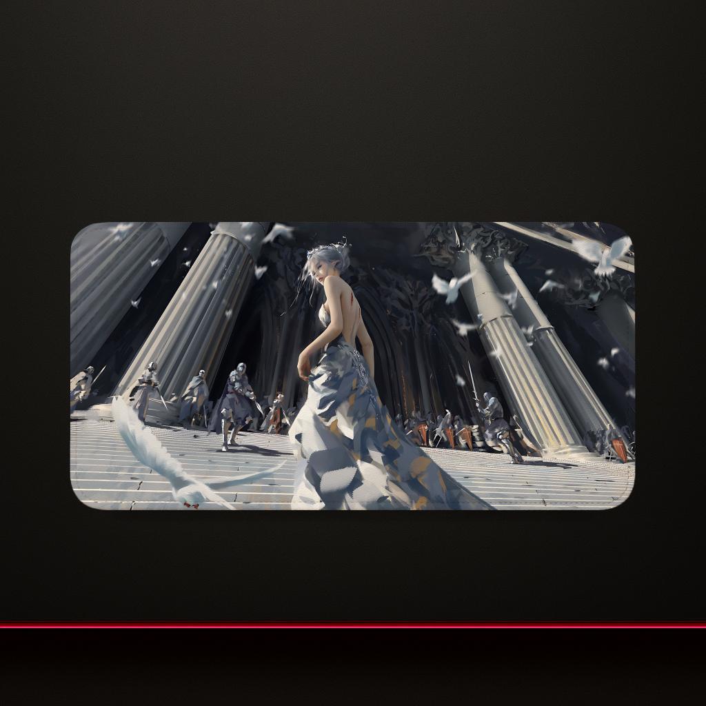 Ghost Blade Wlop Mouse Pad Play Matlarge Xxl90x40cmx5mmstitch Desk Matsgaming Accessoriespc Parts