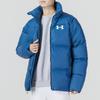 Under Armour Down Puffer Stand Collar Warm Jacket Men Outerwear Blue 1375449-437