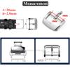 Metal Watch Buckle 20mm Silver Stainless Steel Clasp for Leather Watchband Accessories Brushed Matte Replacement Strap Buckles