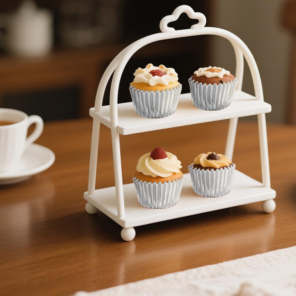 Tube Baking Paper, Tomafen Cake Paper Cup,100pcs,Thick Aluminum Foil Oil Proof Cake Paper Holder