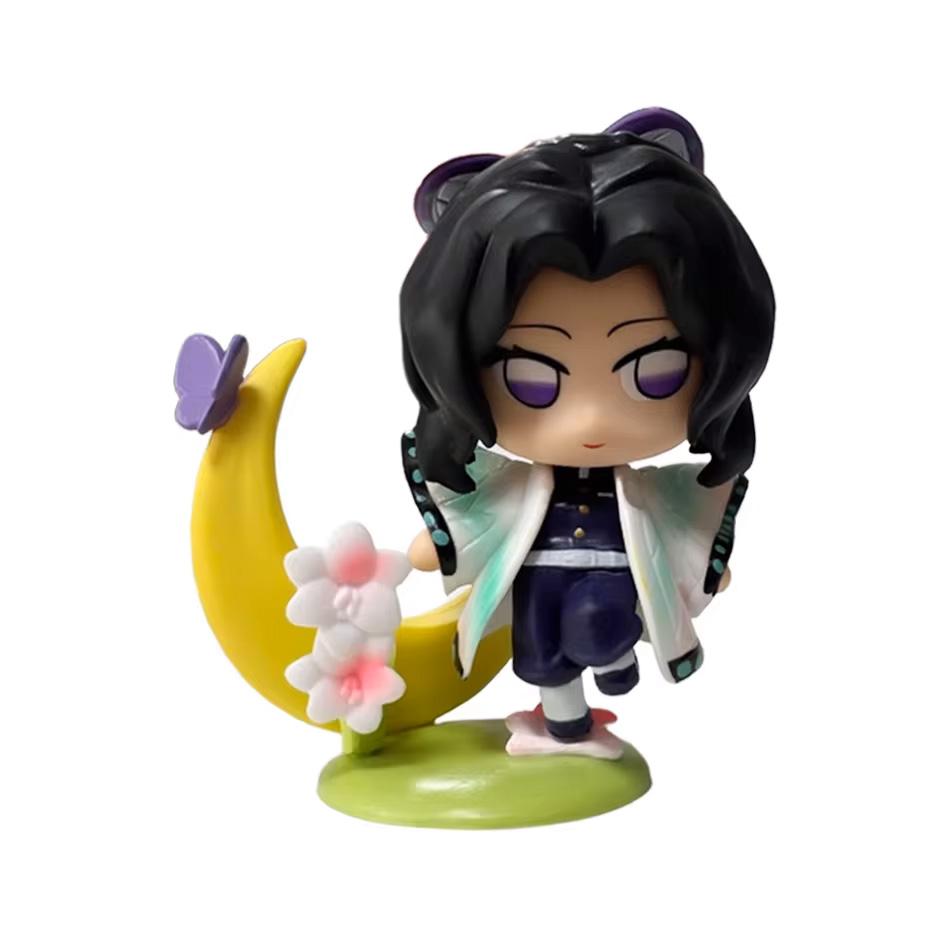 ! Anime Demon Slayer Blind Box Figure Tanjiro Kamado Nezuko cartoon PVC Model Desktop Ornament Child Christmas  New Year Gift
