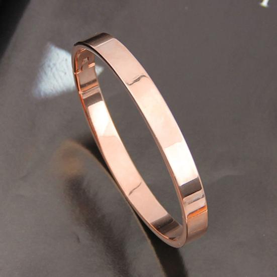 Bracelet Polished Skin-friendly Plated Copper Elegant Unisex Bracelet for Dating