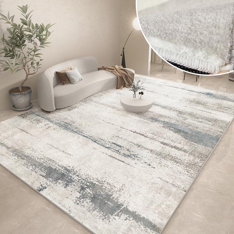 Modern Carpets for Living Room Abstract Large Area Plush Rugs Bedroom Decor Bedside Carpet Grey Thickened Floor Mat Lounge Rug
