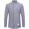 New Men's Oxford Shirts Long Sleeve 100% Cotton Solid Color Turn Down Collar Regular Fit  Button-down Shirt Daily Men Clothing