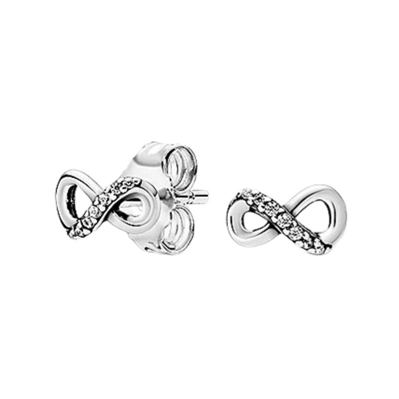 Pandora Eternal Symbol Möbius Jewelry Set 925 Silver Necklace Women's ZT2191