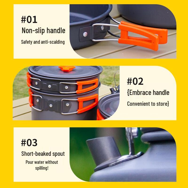 Hanlemeitu Outdoor Camping Cookware Set