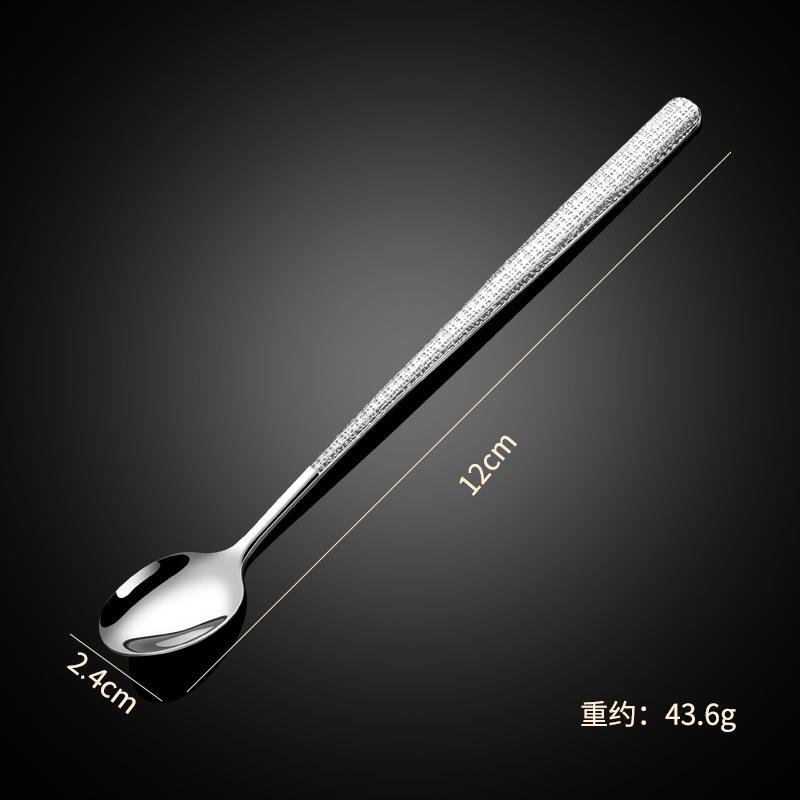 304 stainless steel spoon tableware elegant star diamond cloth crack western food steak knife fork spoon dessert spoon