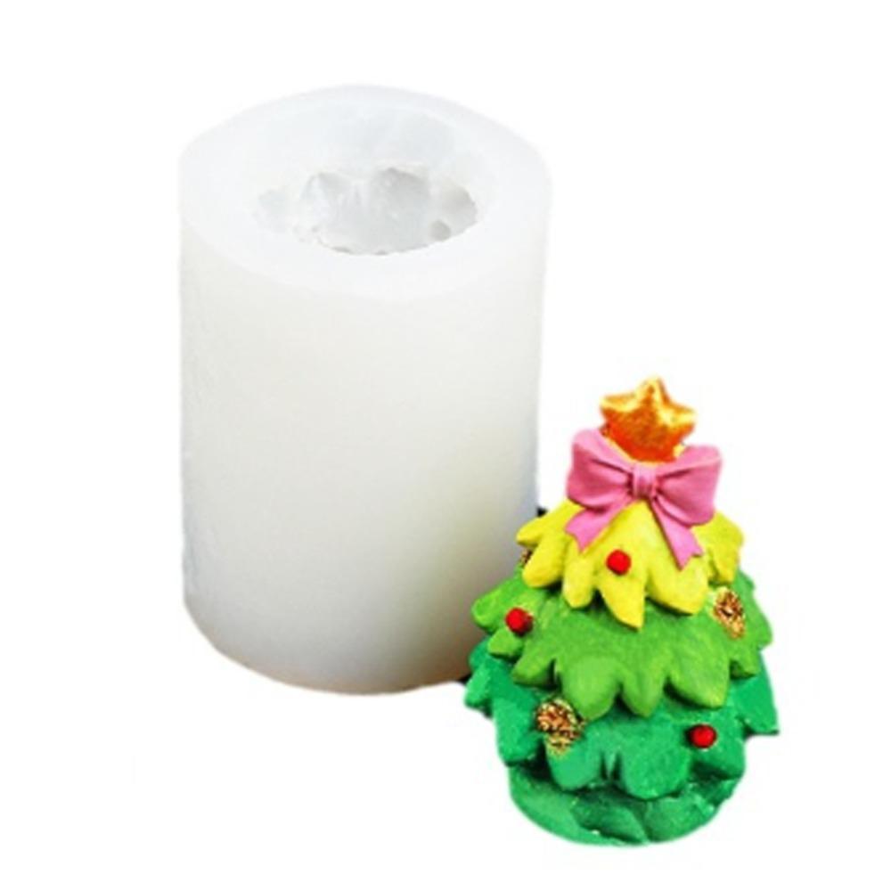 3D Candle Mould Silicone Soap Mold Gypsum Christmas Tree Candle Mold  Candle Making