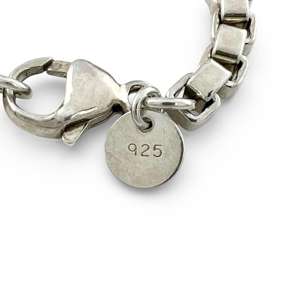 Great TIFFANY&Co. bracelet Venetian Silver SV925 mens Used