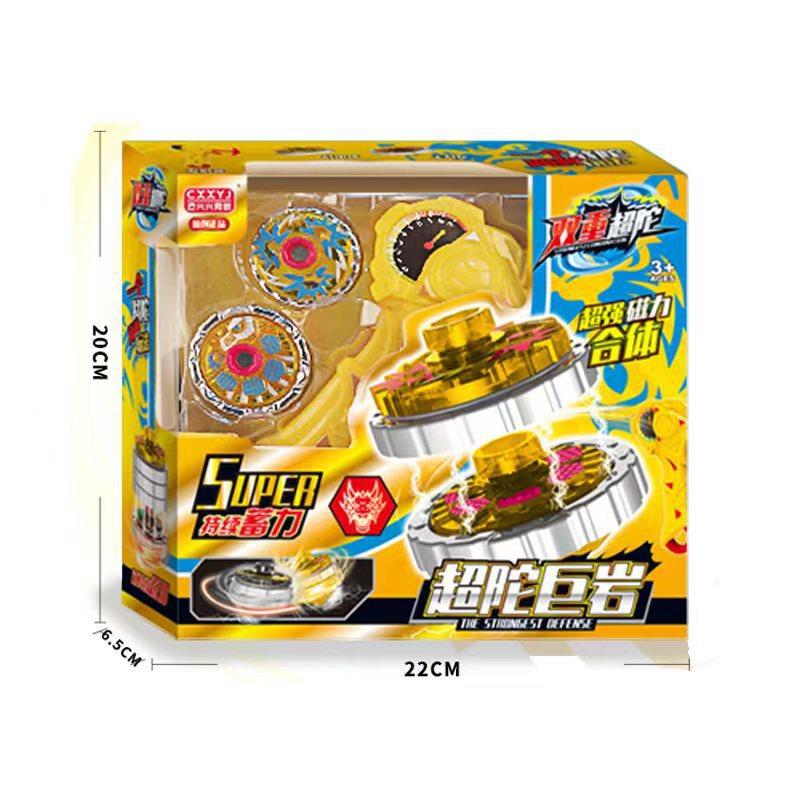 Children'S Toy Gyro Integrated Luminous Alloy Gyro Toy Battle Gyro Launcher Stall