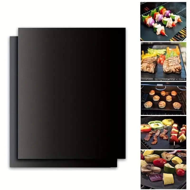 3 ks Opakovaně použitelných podložek na dno trouby - Žáruvzdorné pro elektrické/plynové trouby, topinkovače, mikrovlnné trouby, varné desky a venkovní grilování, Ideální pro domácnost a cestování