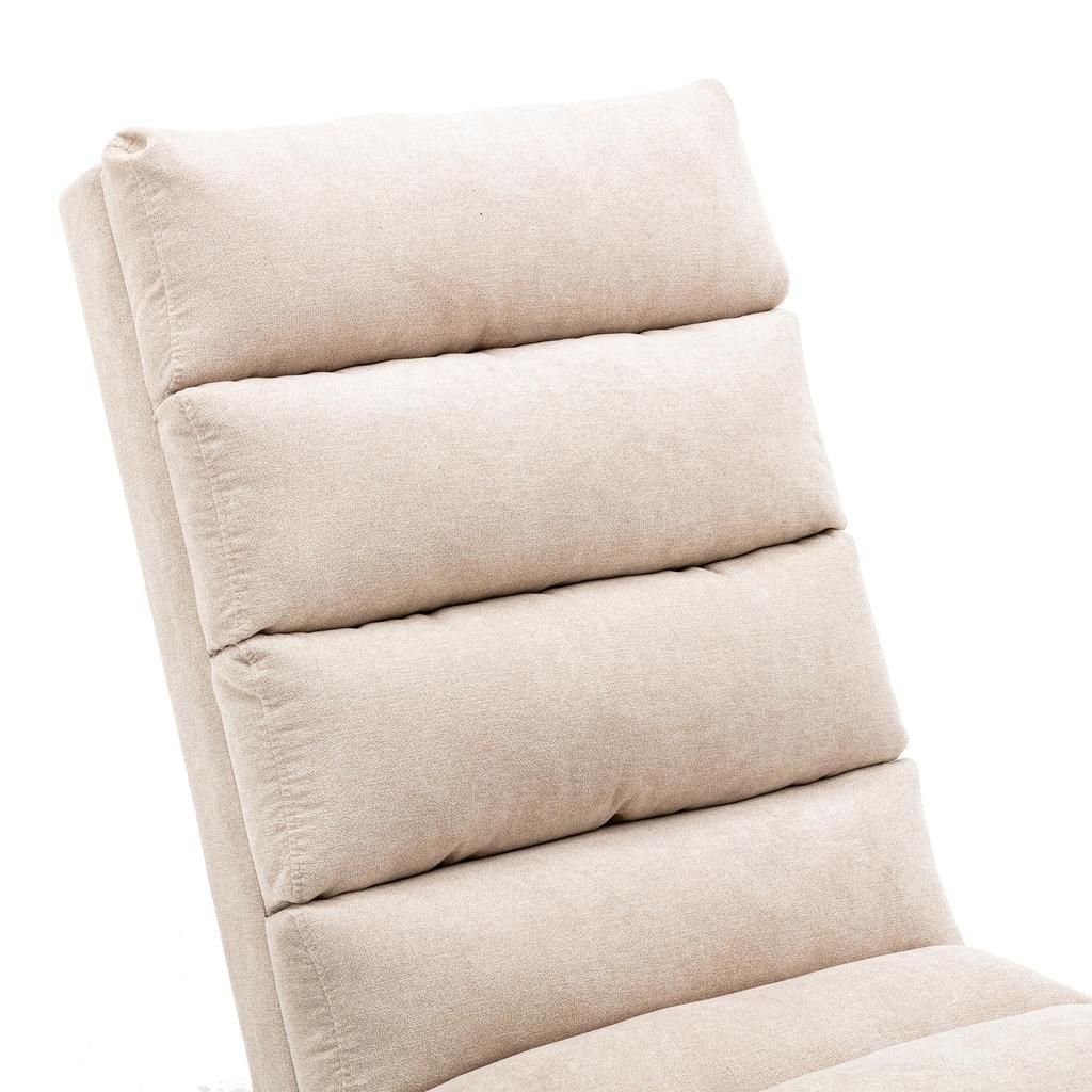 Relaxation Sofa, Full-body Supported Fixed Sofa, Soft Vibration Function and Side Pockets, Modern Living Room Furniture